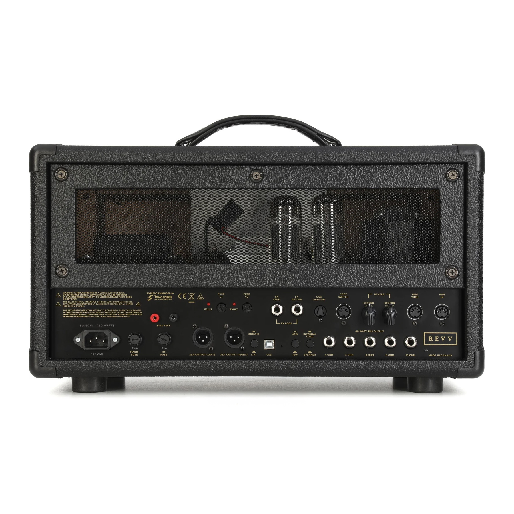 D40 Tube Head Amp 10/40-Watt Black